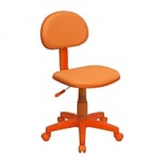 Flash Furniture Fabric Computer and Desk Office Chair, Armless, Orange (BT698ORAN)