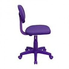 Flash Furniture Fabric Computer and Desk Office Chair, Armless, Purple (BT698PURP)