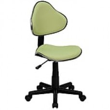 Flash Furniture Fabric Computer and Desk Office Chair, Armless, Green (BT699AVOC)