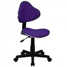 Flash Furniture Fabric Computer and Desk Office Chair, Armless, Purple (BT699PURP)