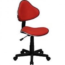 Flash Furniture Fabric Computer and Desk Office Chair, Armless, Red (BT699RED)