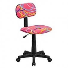 Flash Furniture Fabric Computer and Desk Office Chair, Armless, Multicolor (BTOLY)