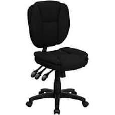 Flash Furniture Fabric Computer and Desk Office Chair, Armless, Black (GO930FBK)