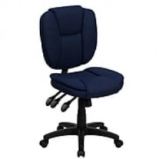 Flash Furniture Fabric Computer and Desk Office Chair, Armless, Navy (GO930FNVY)