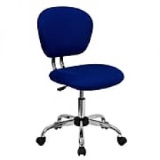 Flash Furniture Mesh Computer and Desk Office Chair, Armless, Blue (H2376FBLUE)