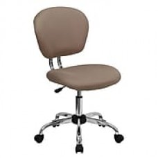 Flash Furniture Mesh Computer and Desk Office Chair, Armless, Coffee Brown (H2376FCOF)