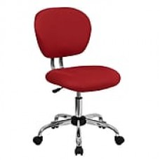 Flash Furniture Mesh Computer and Desk Office Chair, Armless, Red (H2376FRED)