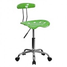 Flash Furniture Polymer Plastic Computer and Desk Office Chair, Armless, Spicy Lime (LF214SPCYLIME)