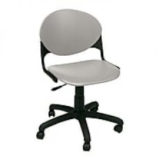 KFI Seating Plastic Computer and Desk Office Chair, Armless, Cool Gray (TK2000-P06)