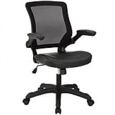 Modway Veer Plastic Managers Office Chair, Adjustable Arms, Black (848387007638)