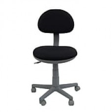 Studio Designs Fabric Computer and Desk Office Chair, Armless, Black (18509)