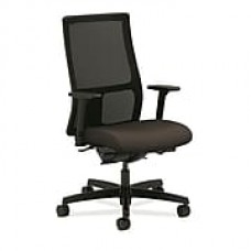 HON Ignition Fabric Computer and Desk Office Chair, Adjustable Arms, Espresso (HONIW108CU49)