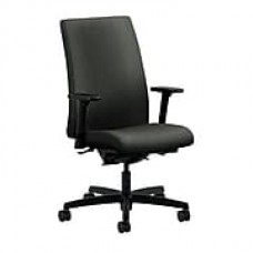 HON Ignition Fabric Computer and Desk Office Chair, Adjustable Arms, Iron Ore (HONIW104CU19)