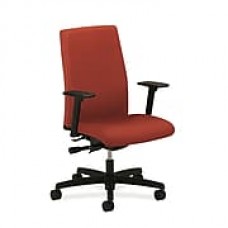 HON Ignition Fabric Computer and Desk Office Chair, Adjustable Arms, Poppy (HONIW104CU42)