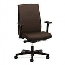 HON Ignition Fabric Computer and Desk Office Chair, Adjustable Arms, Espresso (HONIW104CU49)