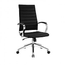 Modway Jive Leather Executive Office Chair, Fixed Arms, Black (848387005719)