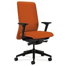 HON Nucleus Fabric Computer and Desk Office Chair, Adjustable Arms, Tangerine (HONN104CU46)