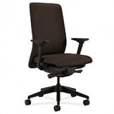 HON Nucleus Fabric Computer and Desk Office Chair, Adjustable Arms, Espresso (HONN104CU49)