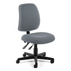 OFM Posture Fabric Computer and Desk Office Chair, Armless, Gray (811588012558)