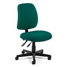 OFM Posture Fabric Computer and Desk Office Chair, Armless, Teal (811588012565)