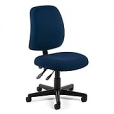 OFM Posture Fabric Computer and Desk Office Chair, Armless, Navy (811588012589)