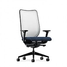 HON Nucleus Fabric Computer and Desk Office Chair, Adjustable Arms, Blue (HONN102AB90)