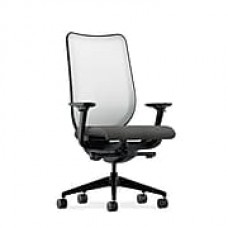 HON Nucleus Fabric Computer and Desk Office Chair, Adjustable Arms, Gray (HONN102AB12)