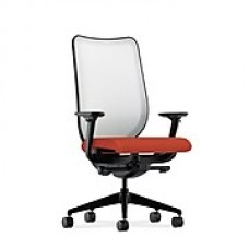 HON Nucleus Fabric Executive Office Chair, Adjustable Arms, Poppy (HONN102CU42)