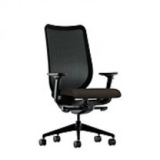 HON Nucleus Fabric Computer and Desk Office Chair, Adjustable Arms, Onyx (HONN103NR10)