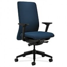 HON Nucleus Fabric Computer and Desk Office Chair, Adjustable Arms, Blue (HONN104AB90)