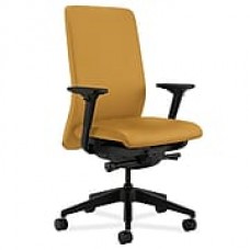 HON Nucleus Fabric Computer and Desk Office Chair, Adjustable Arms, Mustard (HONN104NR26)