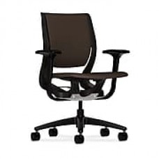 HON Purpose Fabric Computer and Desk Office Chair, Adjustable Arms, Espresso/Onyx (HONRW101ONCU49)