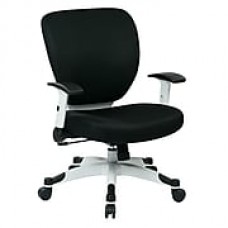 Space Seating Pulsar Mesh Computer and Desk Office Chair, Fixed Arms, Black (5200W-3)