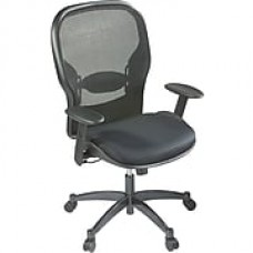 Office Star Seating Mesh Managers Office Chair, Black, Adjustable Arm (2300)