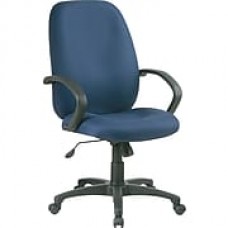 Office Star™ Fabric Executive Office Chair, Blue, Fixed Arm (EX2654-225)