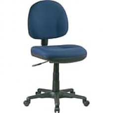 Office Star™ Fabric Computer and Desk Office Chair, Navy, Armless Arm (8120-225)