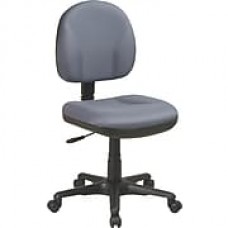 Office Star Fabric Computer and Desk Office Chair, Gray, Armless Arm (8120-226)