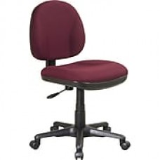 Office Star™ Fabric Computer and Desk Office Chair, Burgundy, Armless Arm (8120-227)