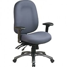 Office Star™ Fabric Computer and Desk Office Chair, Gray, Adjustable Arm (8511-226)