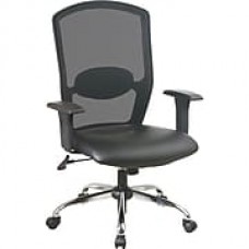 Office Star Mesh Managers Office Chair, Adjustable Arms, Black (583814)