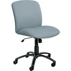 Safco Big & Tall Fabric Computer and Desk Office Chair, Armless, Gray (3491GR)