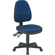 Office Star Fabric Computer and Desk Office Chair, Navy, Armless Arm (36420-225)