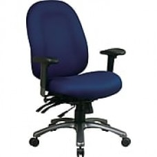 Office Star™ Fabric Computer and Desk Office Chair, Navy, Adjustable Arm (8511-225)