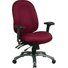 Office Star™ Fabric Computer and Desk Office Chair, Burgundy, Adjustable Arm (8511-227)