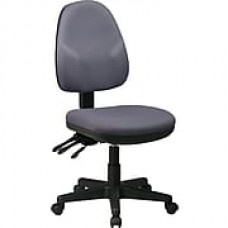 Office Star Fabric Computer and Desk Office Chair, Gray, Armless Arm (36420-226)