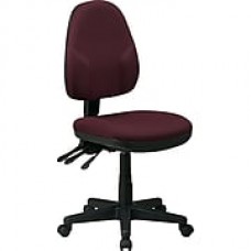 Office Star Fabric Computer and Desk Office Chair, Burgundy, Armless Arm (36420-227)