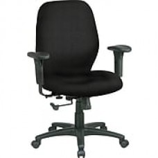 Office Star™ Fabric Managers Office Chair, Jet, Adjustable Arm (3121-297)