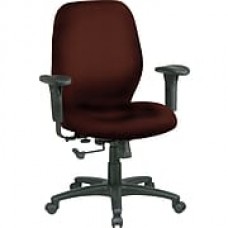 Office Star® Fabric Managers Office Chair, Wine, Adjustable Arm (3121-298)