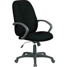 Office Star™ Fabric Executive Office Chair, Jet, Fixed Arm (EX2654-297)