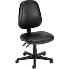 OFM Faux Leather Computer and Desk Office Chair, Armless, Black (811588012664)